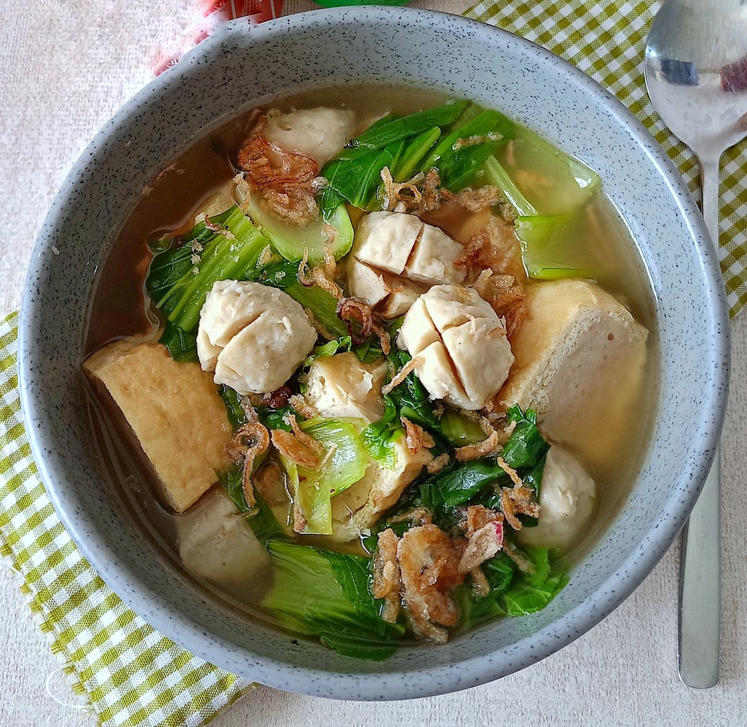 Resep Pokchoy Kuah Tahu Bakso